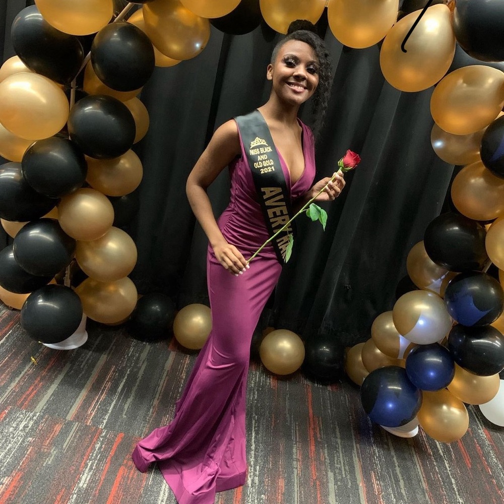 Purple PrettyLittleThing Gown - great for prom and pageants!